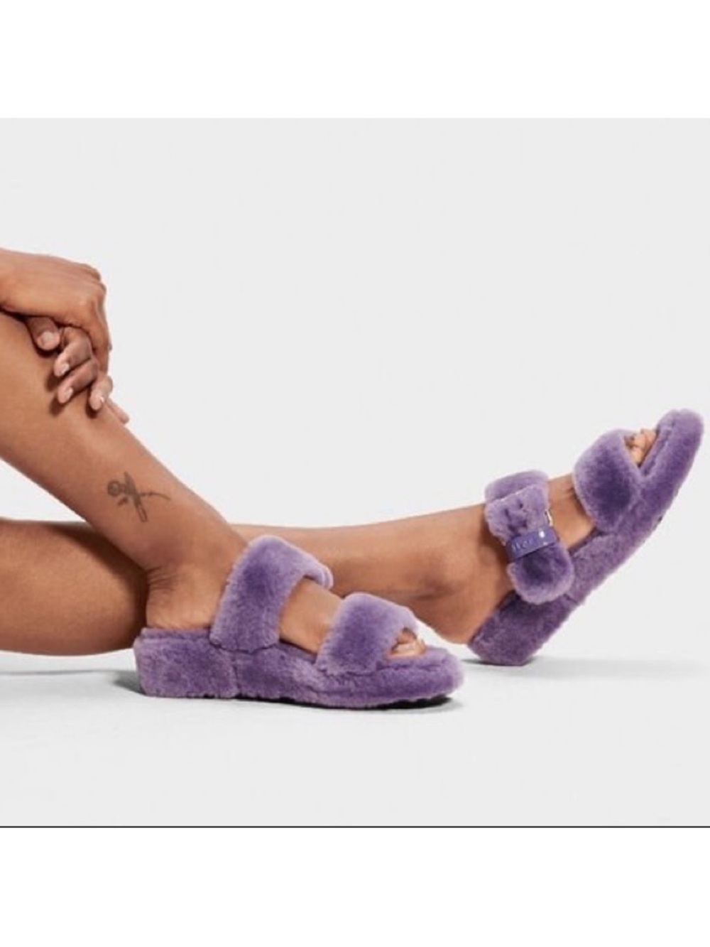UGG fuzz yeah sandals in violet bloom